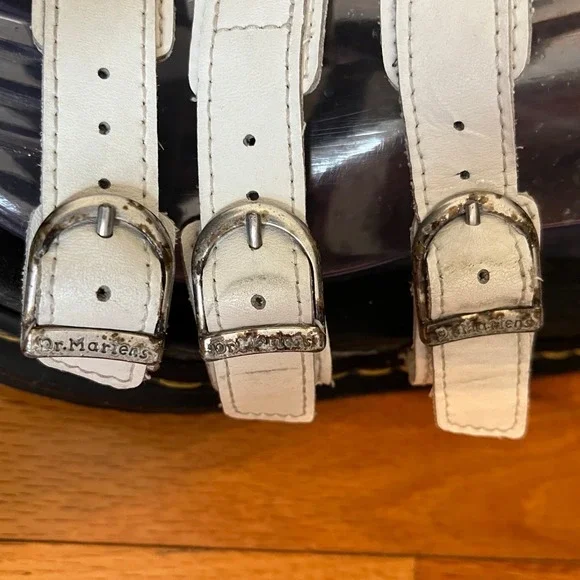 Dr. Martens White and Black Sandals - Picture 4 of 9